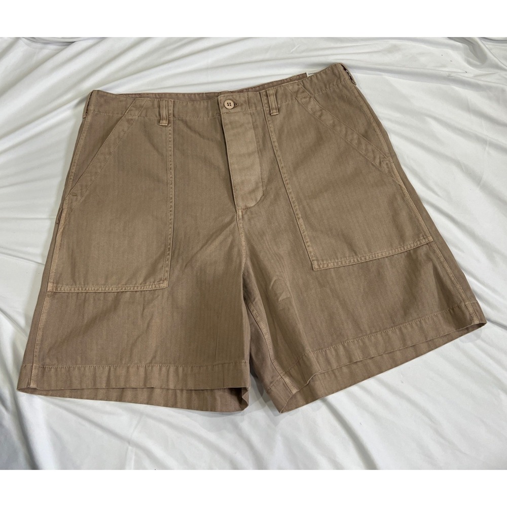 Nike Life Fatigue Shorts ~ Hemp Beige Herringbone HJ2976-200 | Men's: 34 *NWT